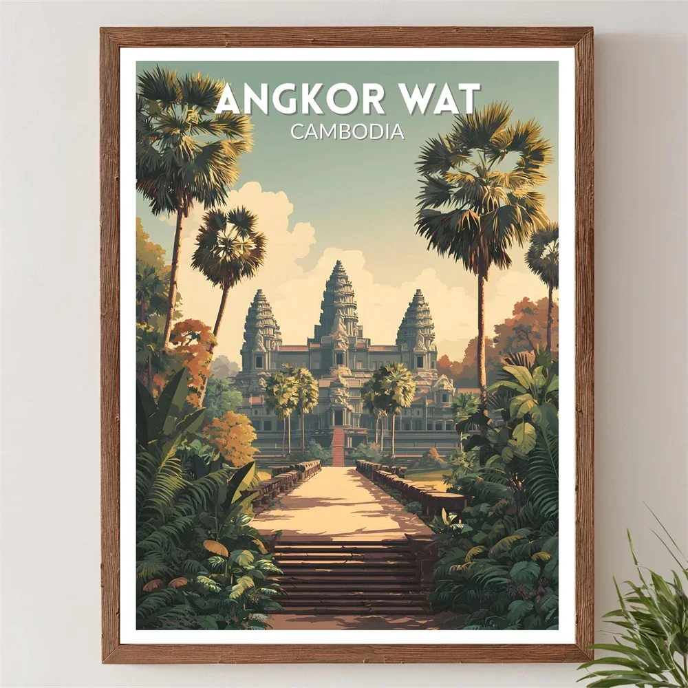 Wall Texture Spray - Angkor Wat Kamboçya Orman Tapınağı Seyahat