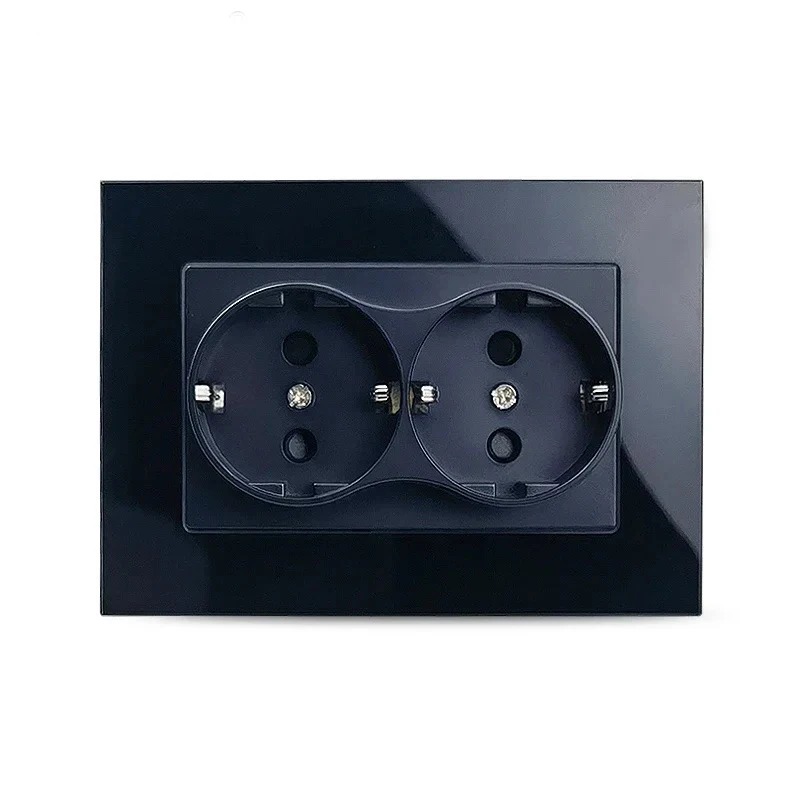 Home Improvement Outlet - Fransız 16A 220V Çift Elektrik Duvar