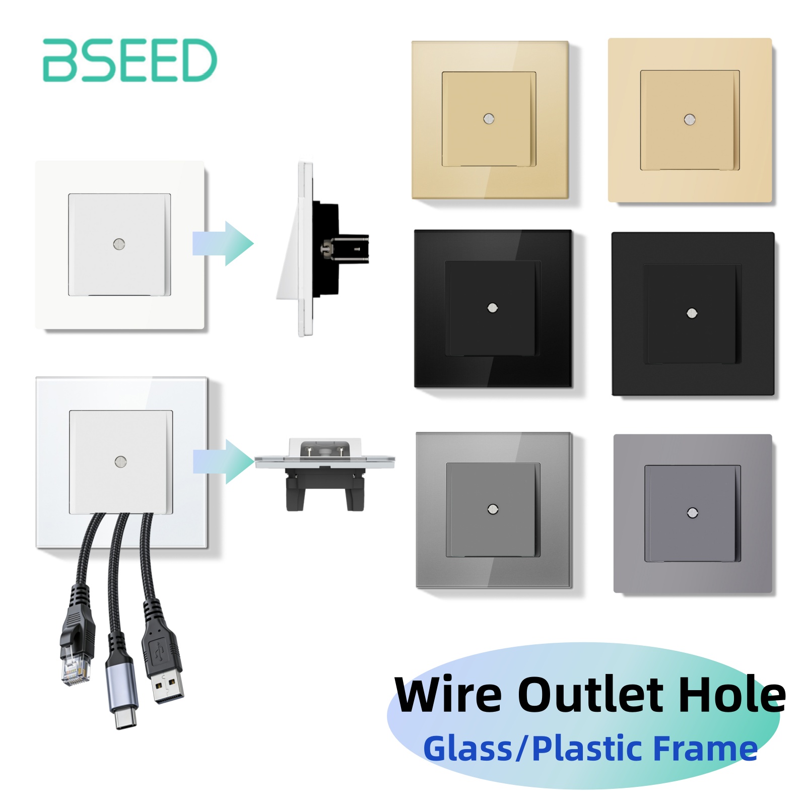 Home Improvement Outlet - Bseed E Serisi Duvar Kablo Çıkış