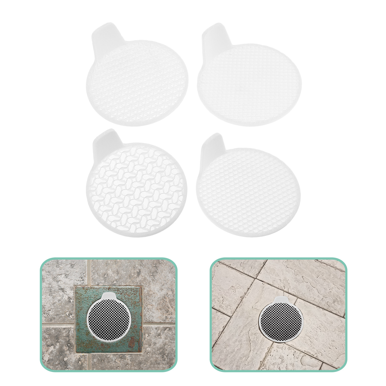 Sink Drain Strainer - Tek Kullanımlık Duş Süzgeci, 4'lü Paket,