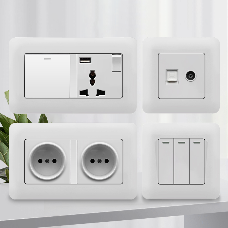 Home Improvement Outlet - Ab rus beyaz duvar anahtarı çıkışları