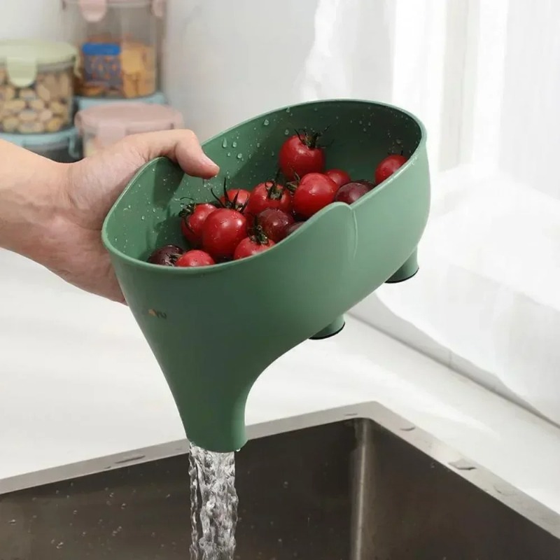 Sink Drain Strainer - Fil Şeklinde Lavabo Süzgeci, Meyve ve