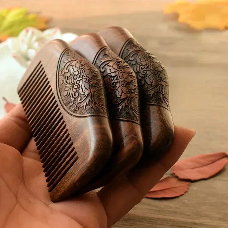 Wood Stain Brush - Siyah Altın Sandal Ağacı Taşınabilir Cep