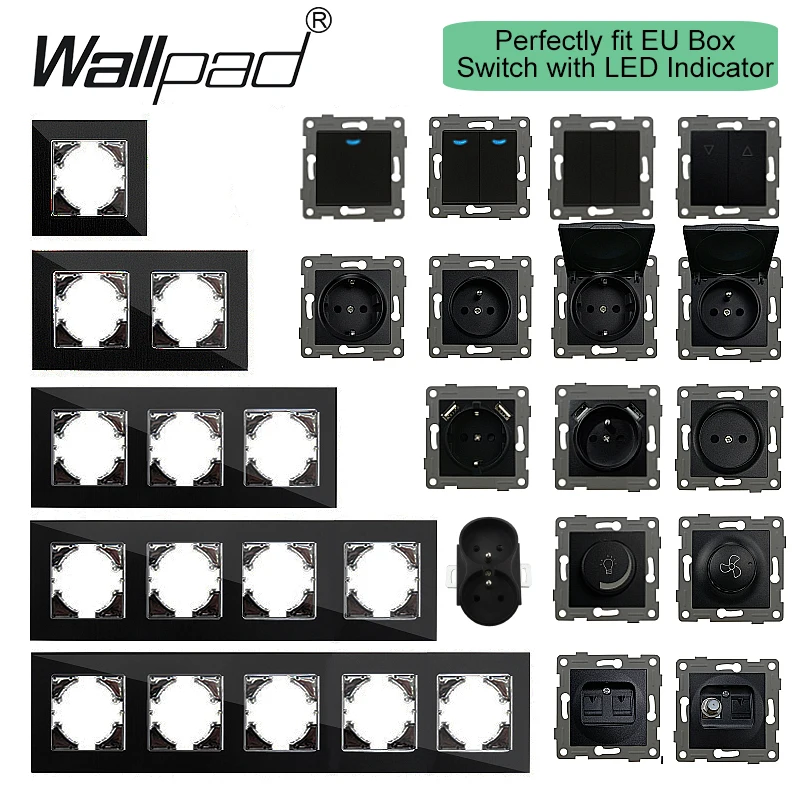 Siyah Cam Wallpad Elektrik Çık - Home Improvement Outlet incelemesi ve fiyatı