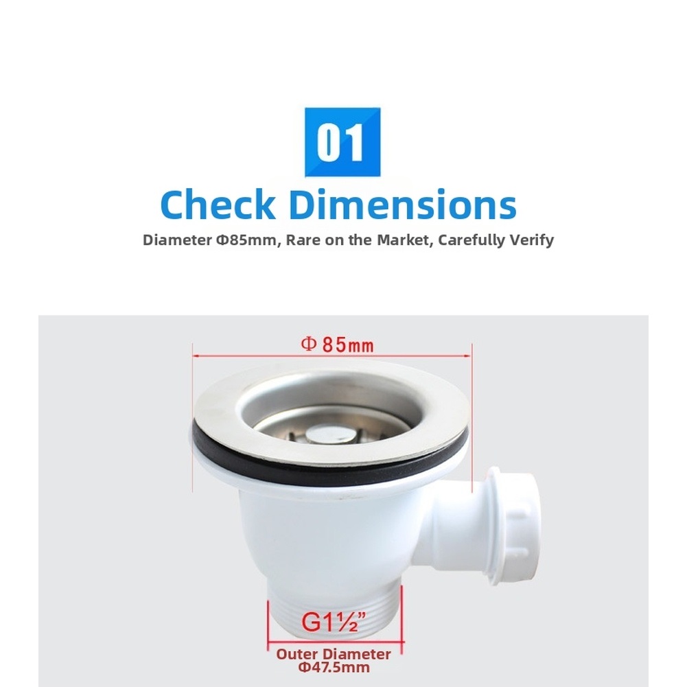 85mm Paslanmaz Çelik Mutfak La - Sink Drain Strainer incelemesi ve fiyatı