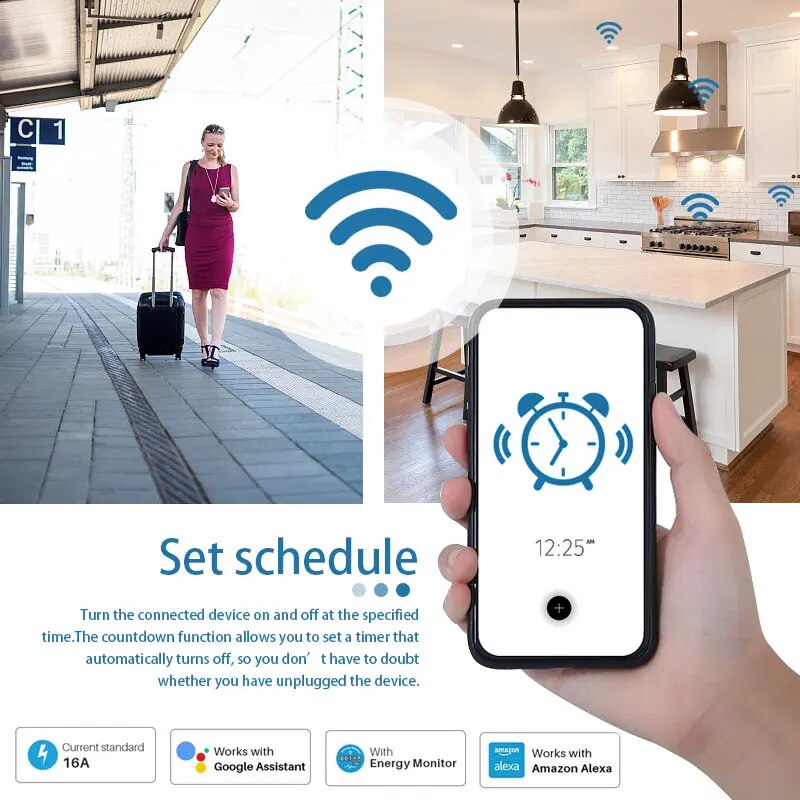 Akıllı AB Soketi WiFi 20A AB F - Home Improvement Outlet incelemesi ve fiyatı