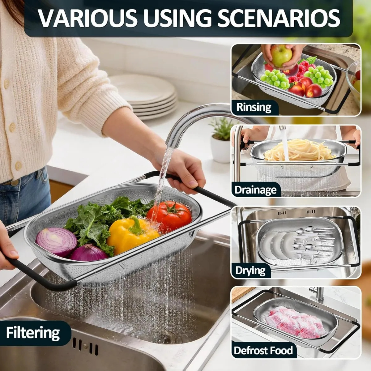 Lavabo Üzeri Süzgeç Sepeti, Ma - Sink Drain Strainer incelemesi ve fiyatı