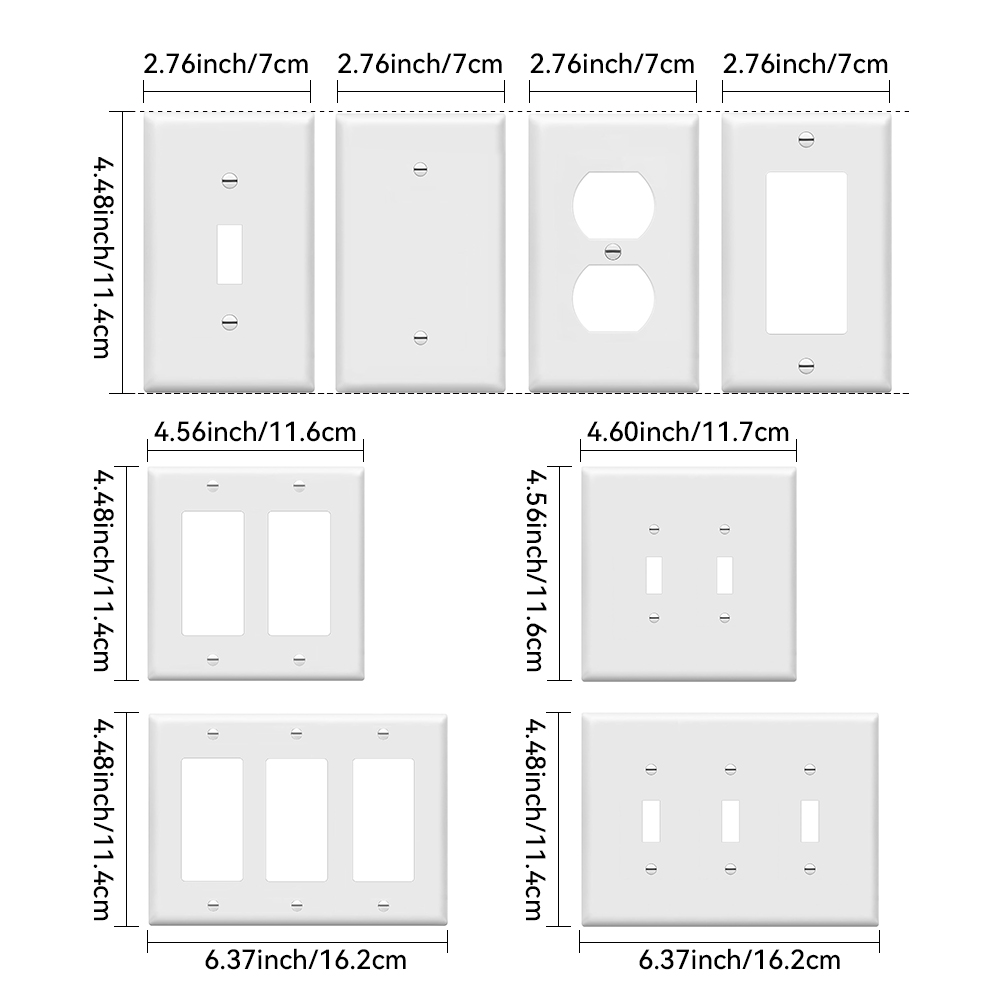 10 adet Duvar Paneli Işık Anah - Electrical Outlet Cover incelemesi ve fiyatı
