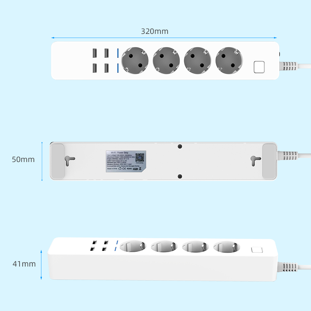 Akıllı Güç Şeridi Wifi 4 AB Çı - Home Improvement Outlet incelemesi ve fiyatı